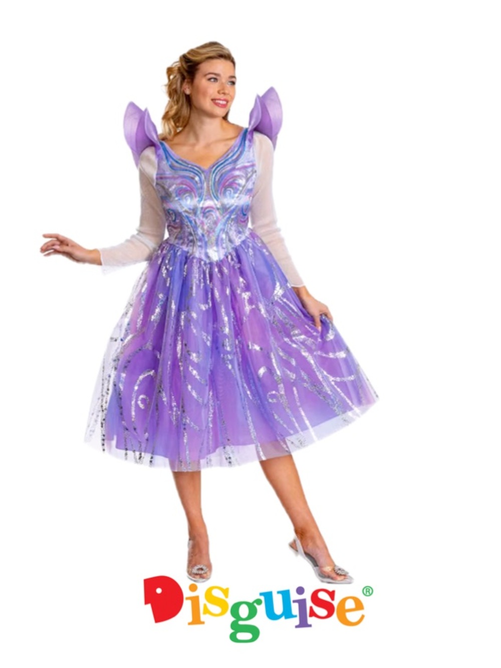 DISGUISE Wicked Glinda For Good Costume, Official Movie Adult Sz S 4-6